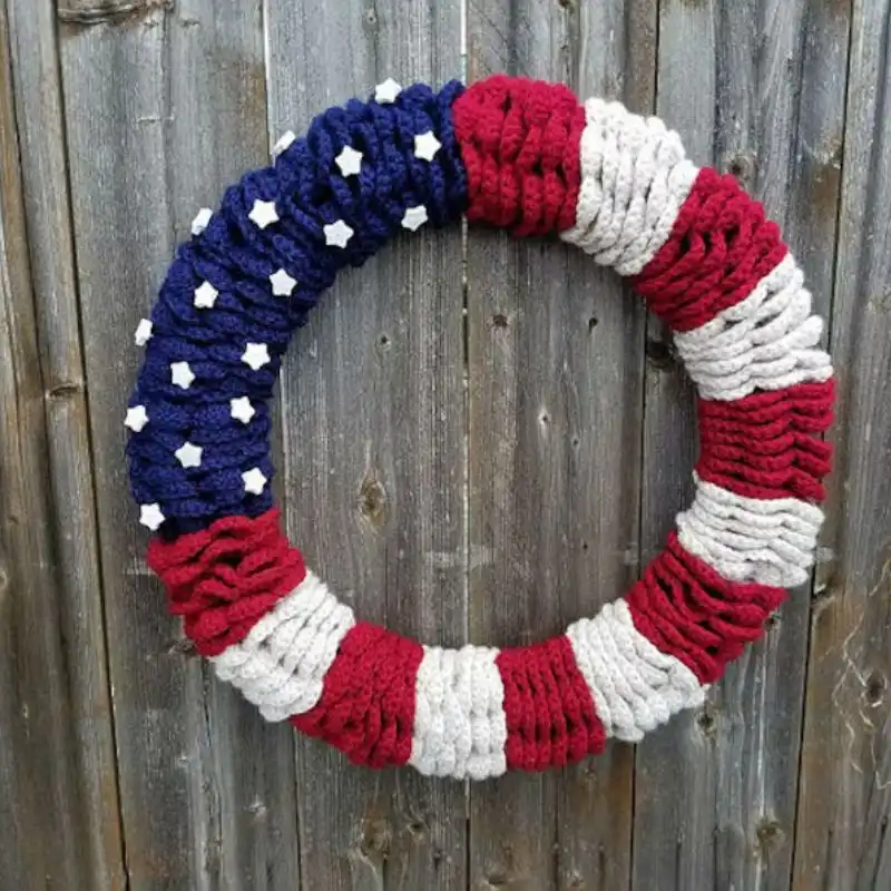 American Flag Wreath