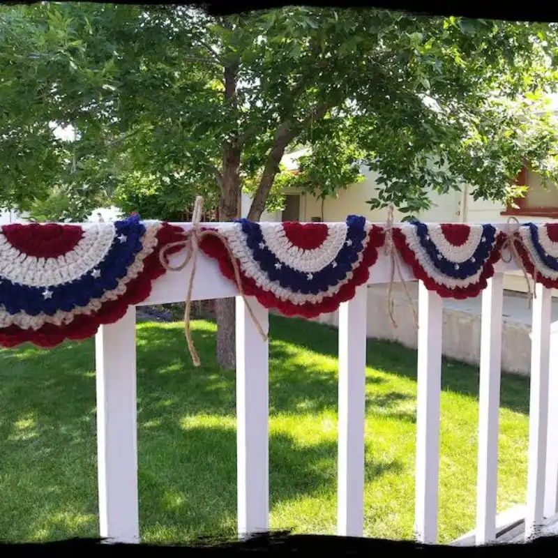 Patriotic Bunting Crochet Pattern