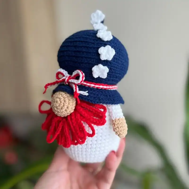 Crochet American Stars Gnome Pattern