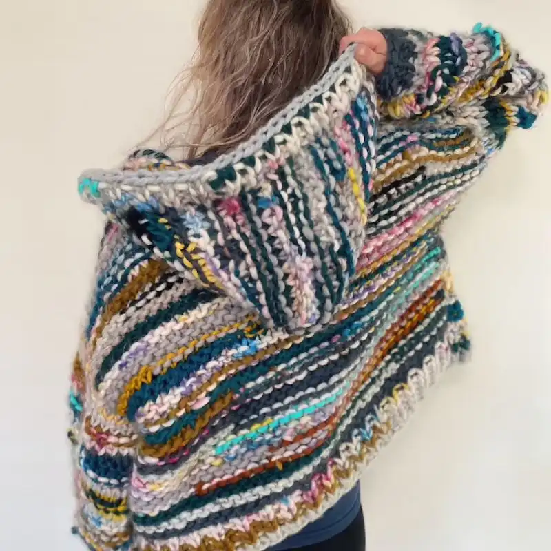 Scrap Heap Hoodie Cardigan