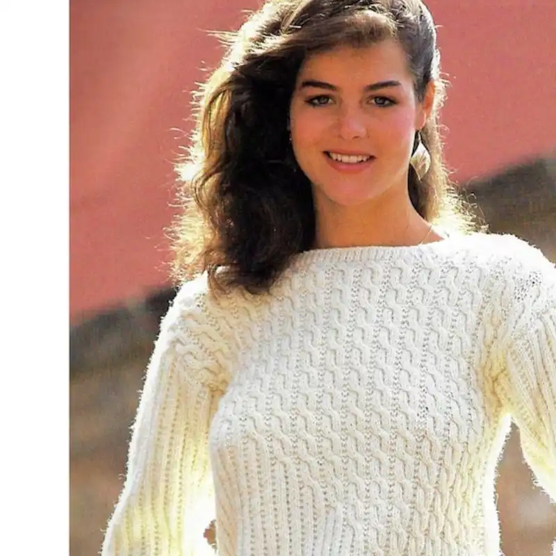 Rib Cable Sweater Knitting pattern