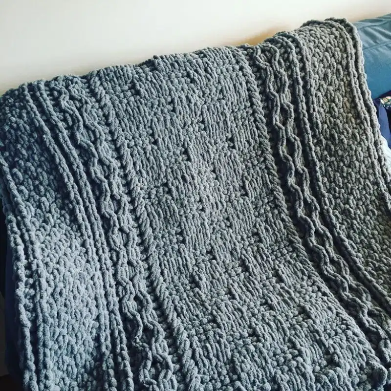 Checkerboard Cable Knitting Pattern