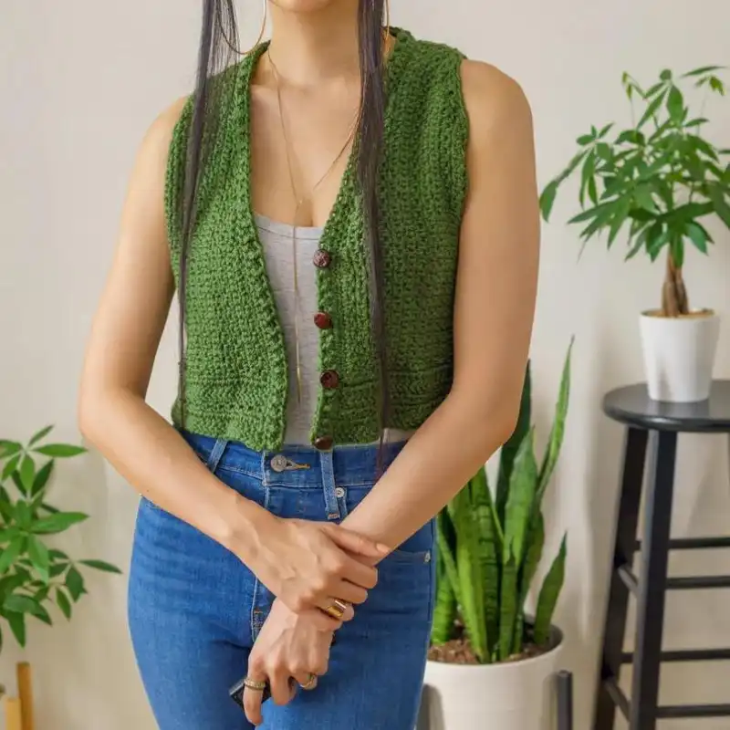 Classic Crochet Vest