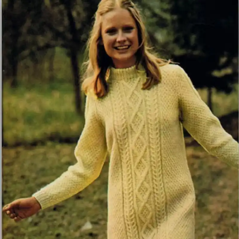 Long Sleeved Aran Dress