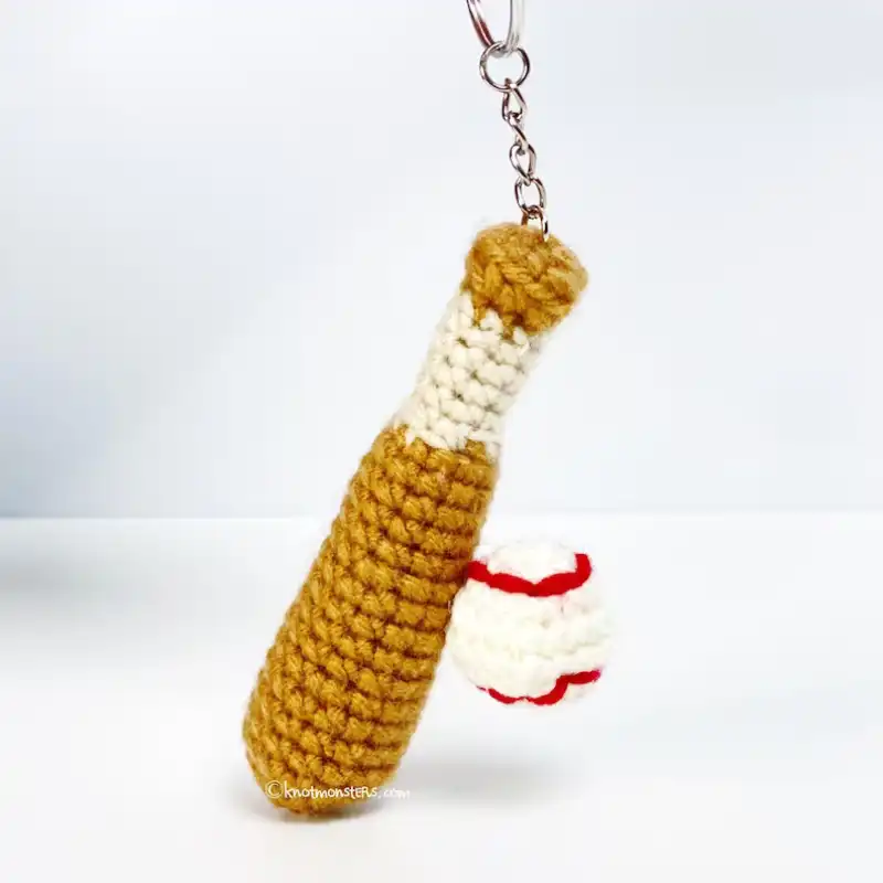 Bowling Pin Ball Keychain