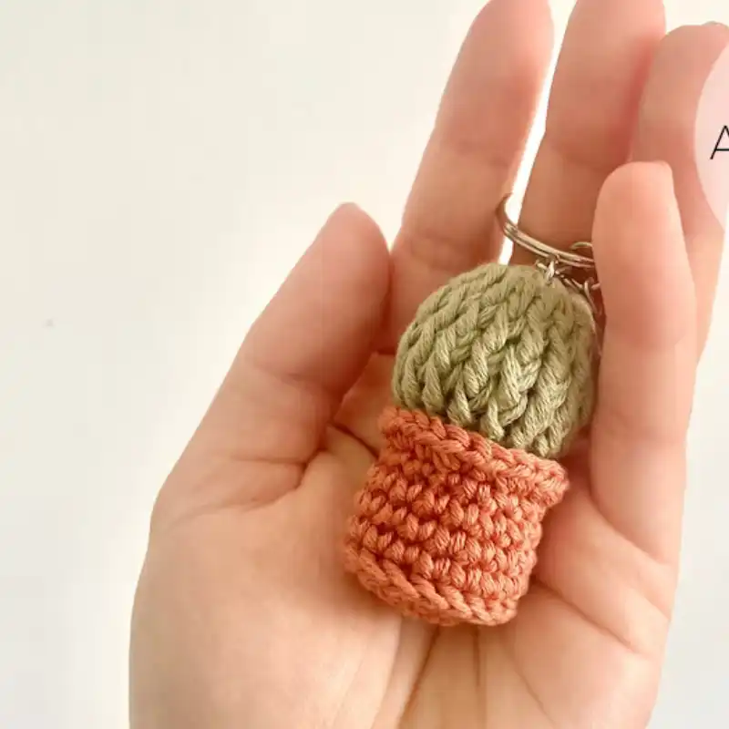 Cactus Keychain