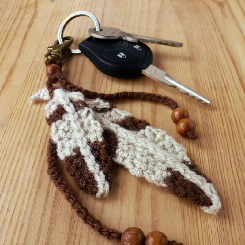 Feather Keychain