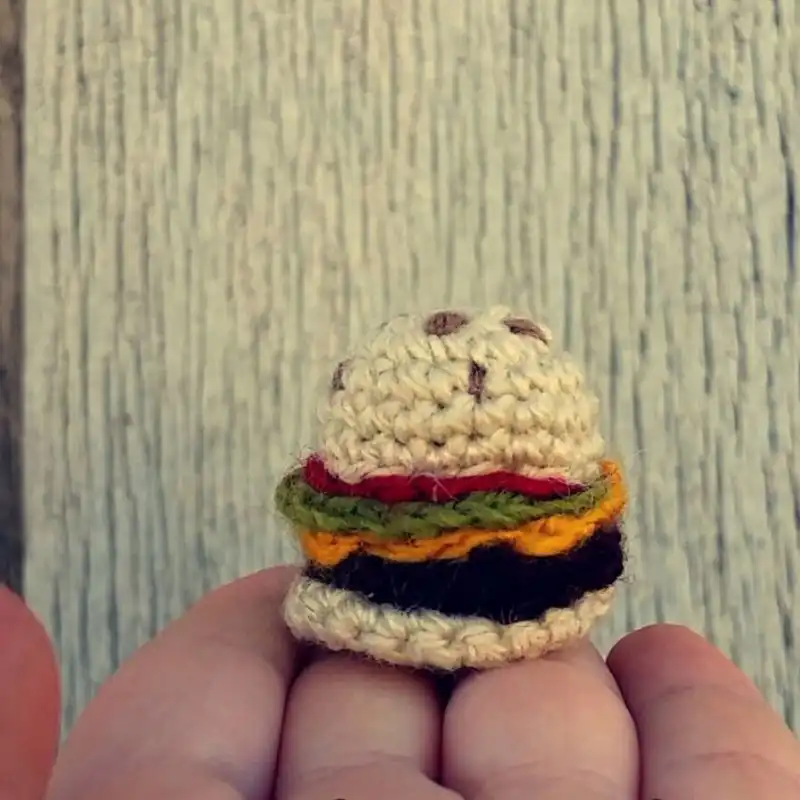 Hamburger Keychain