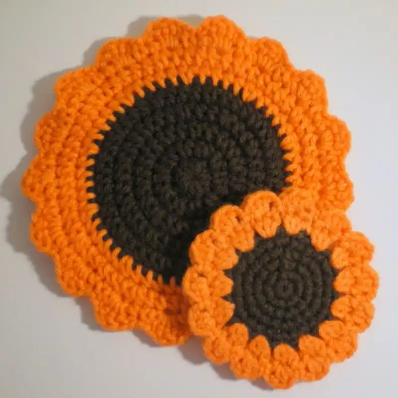 Set Of 2 Sunflower Trivet