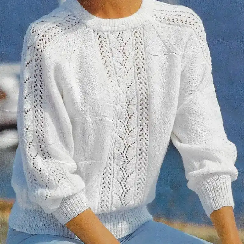 Lace Panel Sweater