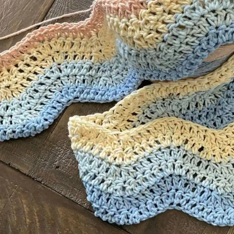 Wavy Crochet Border