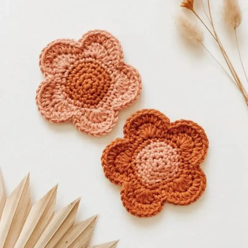 Crochet Flower Coasters