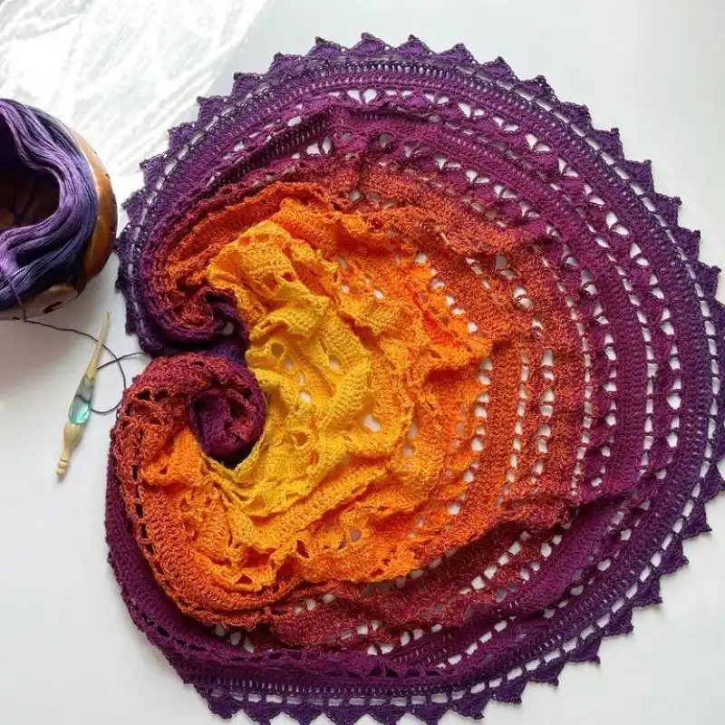 Crochet shawl