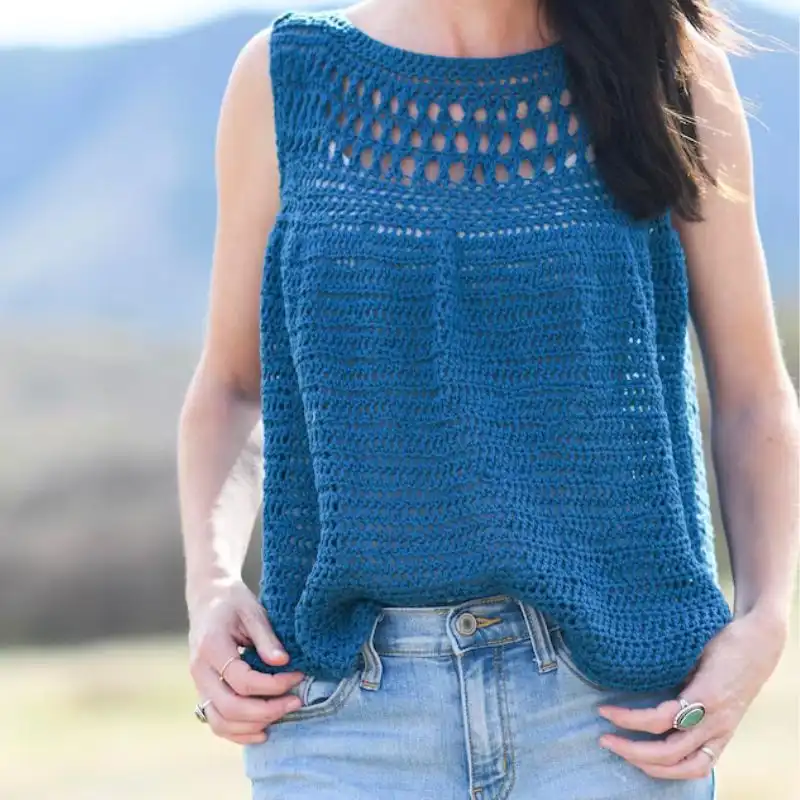 Deco Tank Crochet Pattern