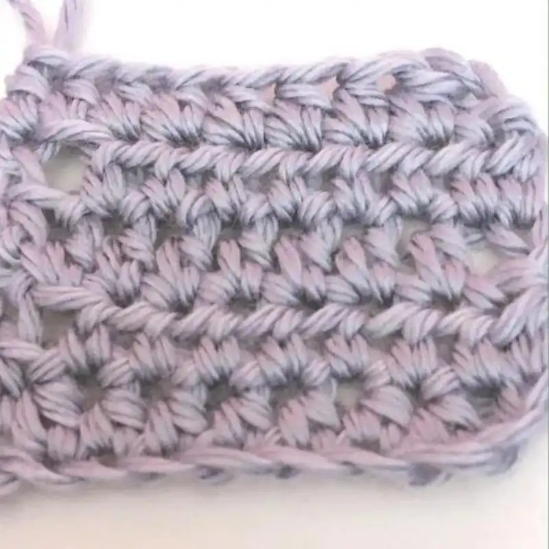 Front Bottom Half Loop Double Crochet Border