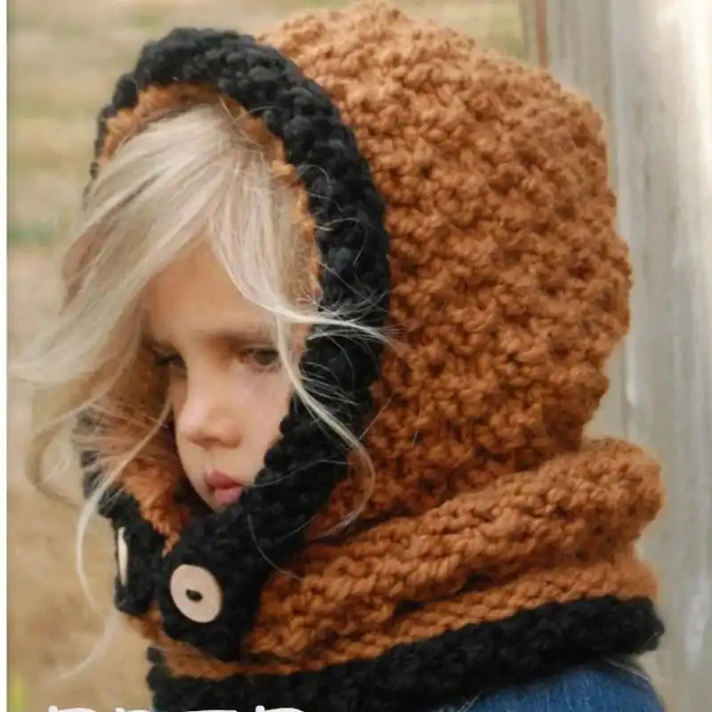 Ginger Spice Hooded Cowl