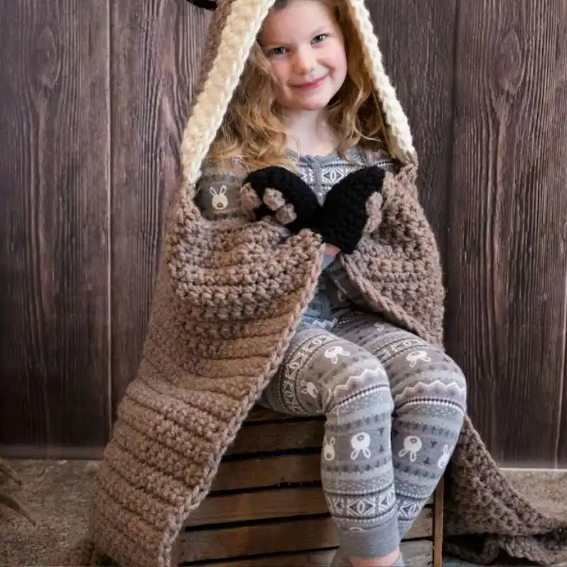 Hooded Blanket Wrap