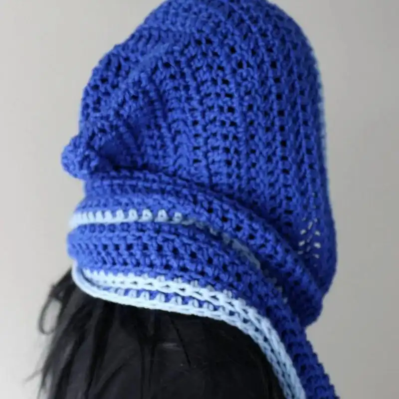 Hooded Blueprint Scarf