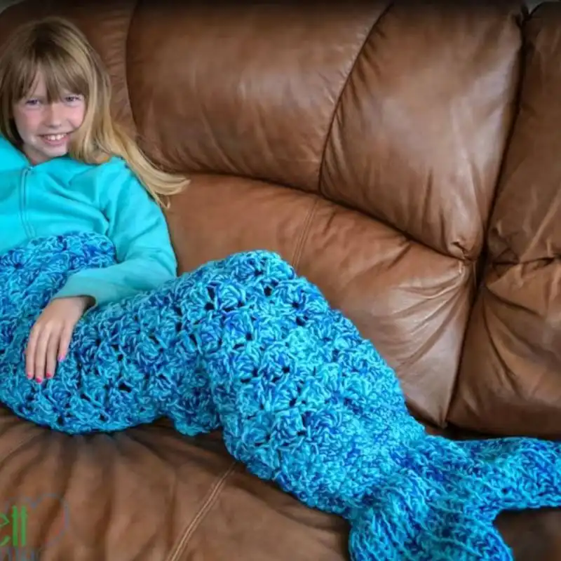 Mermaid Tail Blanket Crochet Pattern