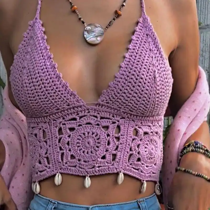 Mosaic Bralette Crochet Pattern