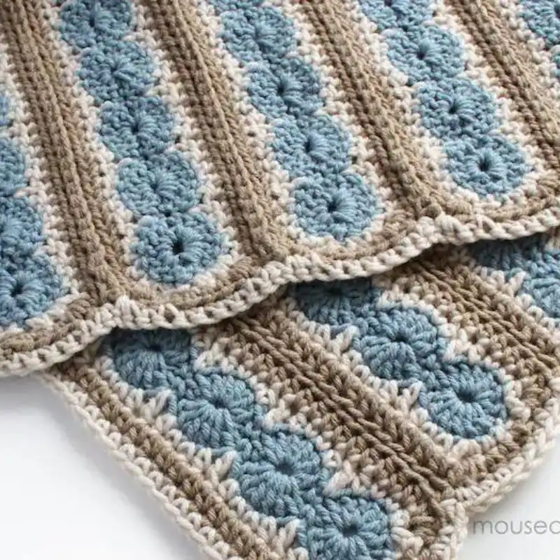 "Pure Shores" blanket