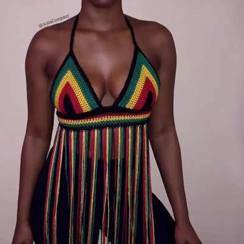 Rasta Fringe Bralette Pattern