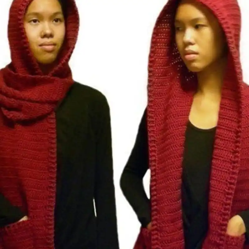 Simple Hooded Scarf