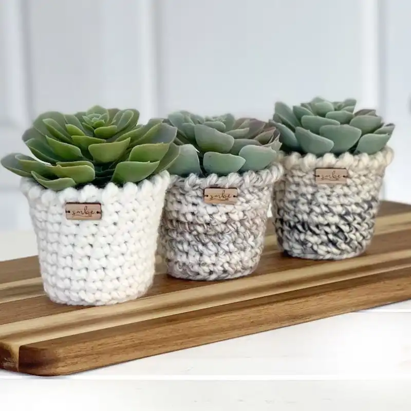 Small Crochet Planter