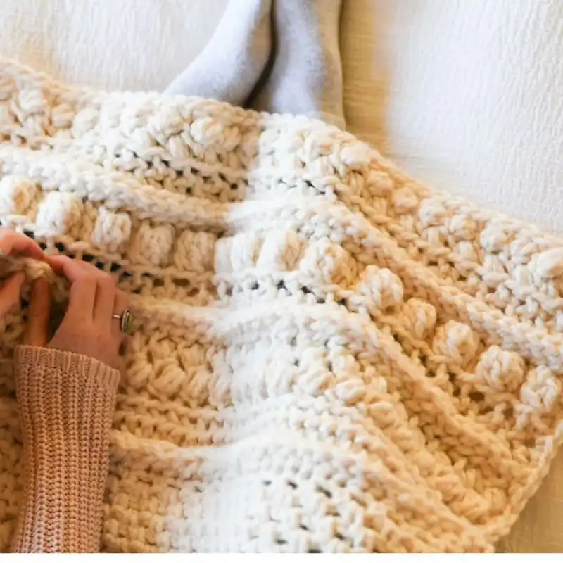 Wintertide Throw Crochet Blanket