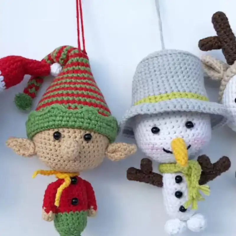 4 In 1 Amigurumi Ornament Set