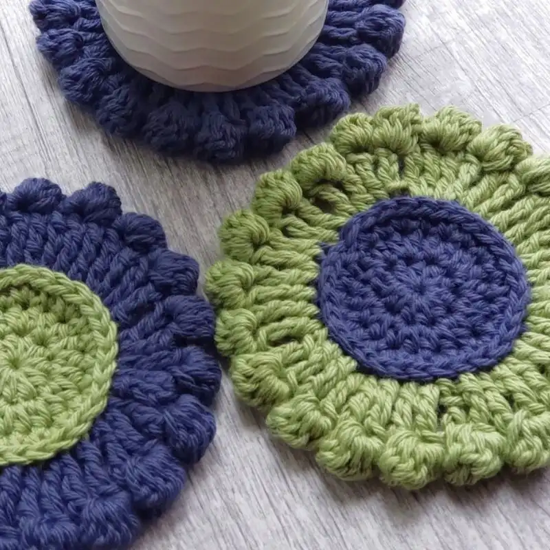 Bobble No-Wobble Coaster PDF Pattern