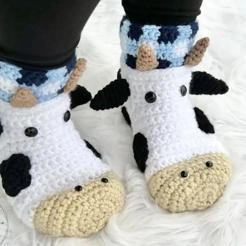 Cow Slippers