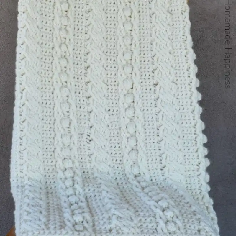 Crochet Cable Blanket