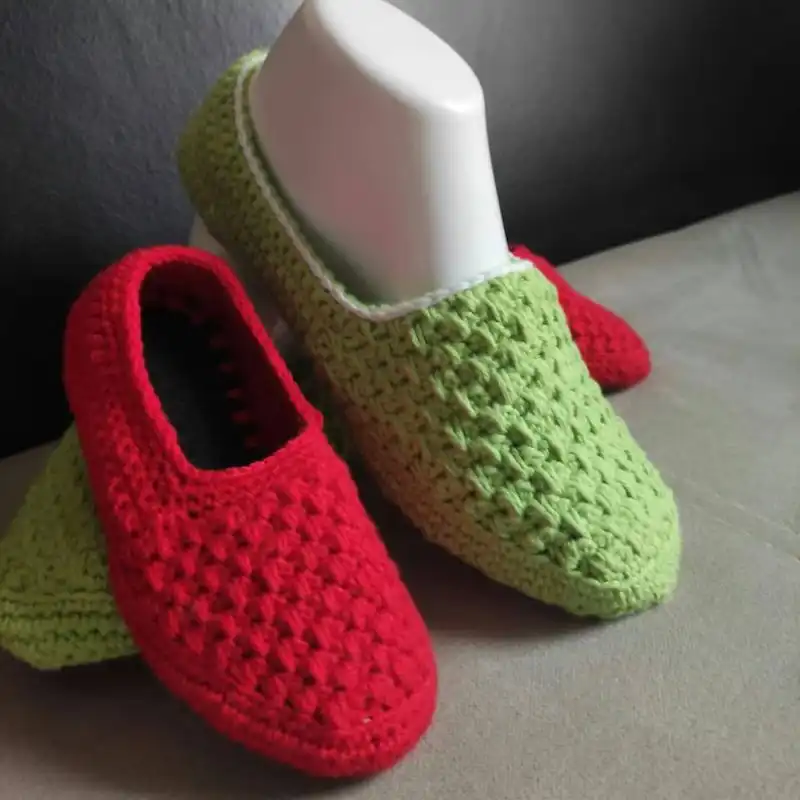 Crochet Pattern Ballet Flats, Easy House Slippers