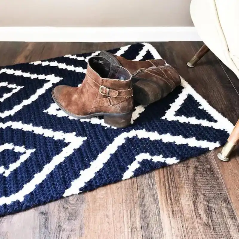 Diamond Crochet Rug Pattern