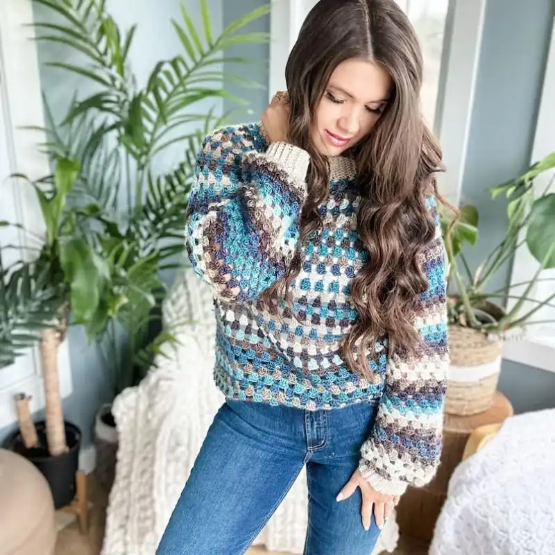 Granny Stitch Sweater