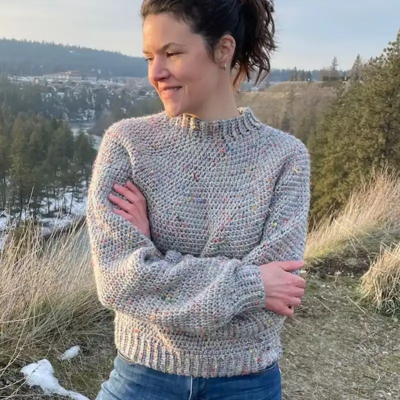 Mt Rainier Tweed Sweater