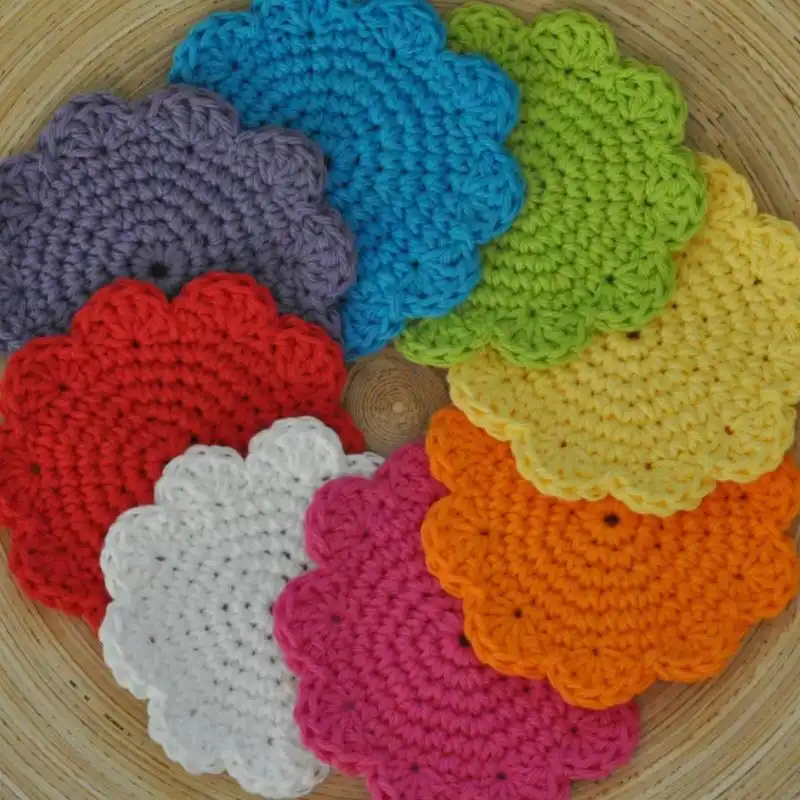 PDF Super Simple Cotton Coasters Crochet Pattern