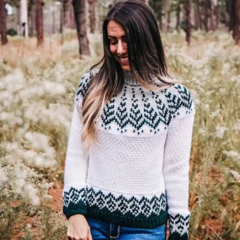 Pine Fair Isle Sweater