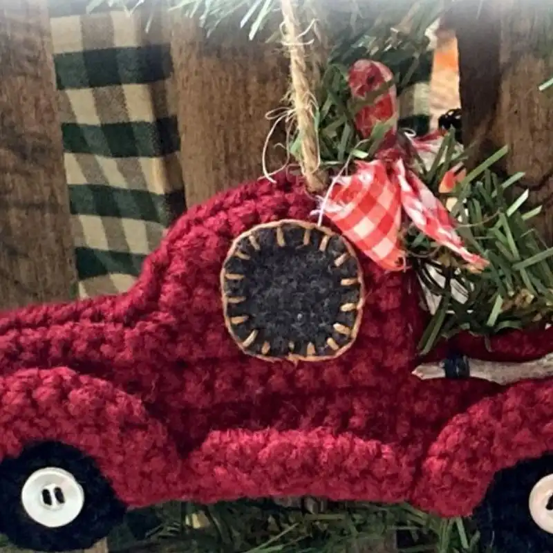 Red Christmas Truck