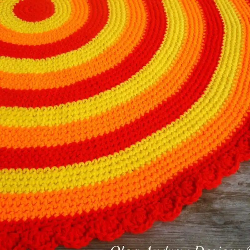 Round Rug Crochet Pattern