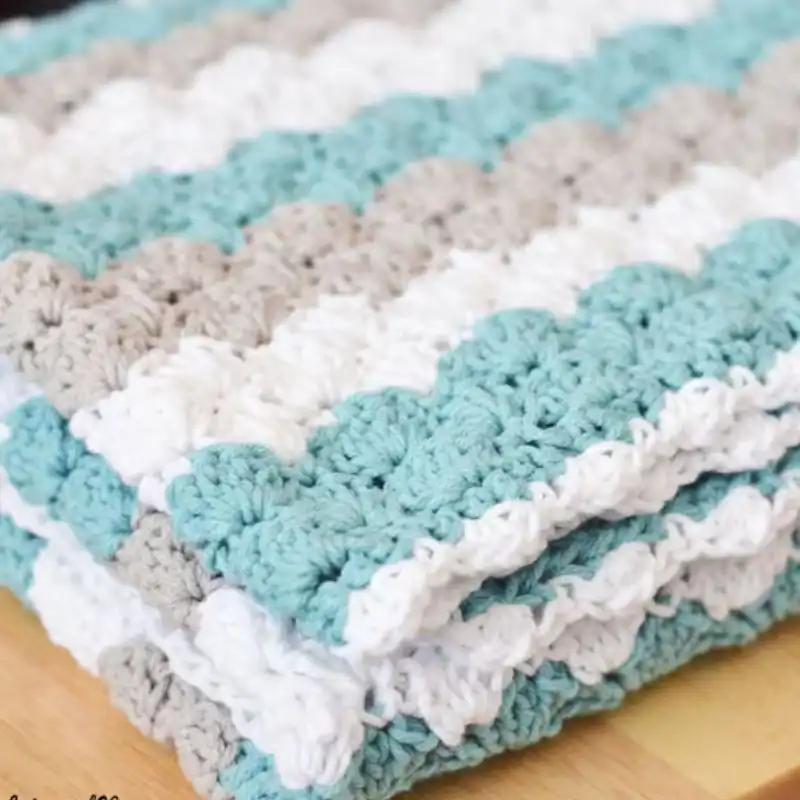 Shell Stitch Baby Blanket