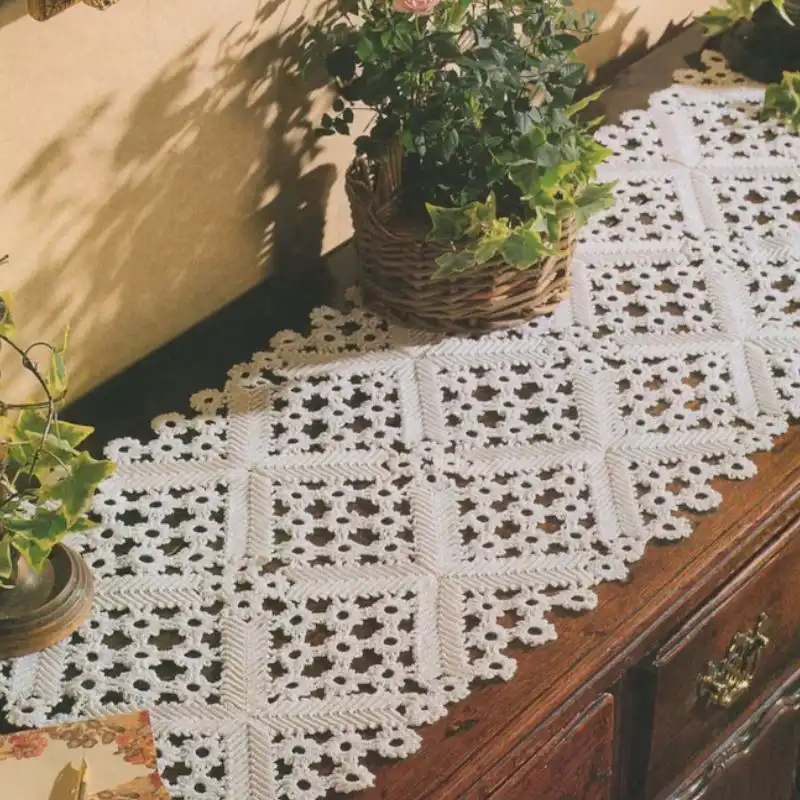 Table Runner Crochet Pattern PDF Sideboard Doily