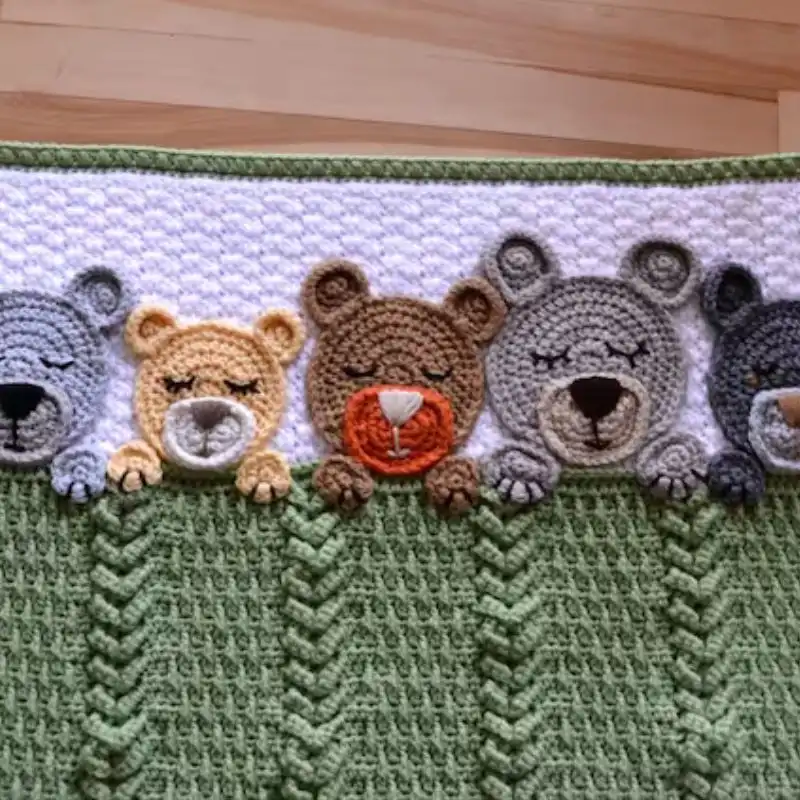 Teddy Bear Baby Blanket