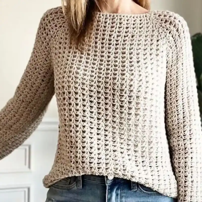 The Brogan Top Down Sweater