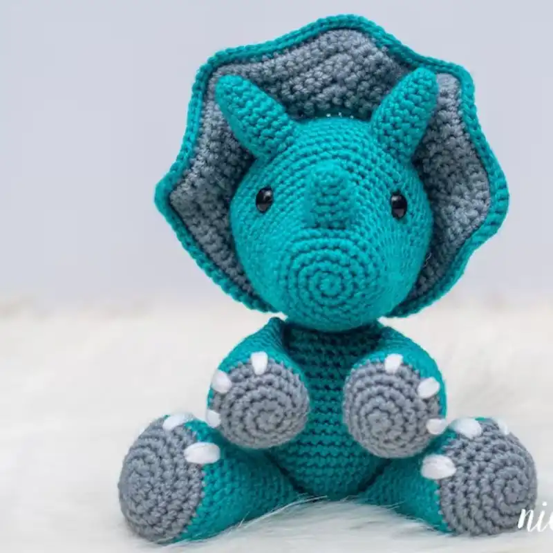 Triceratops Crochet Pattern