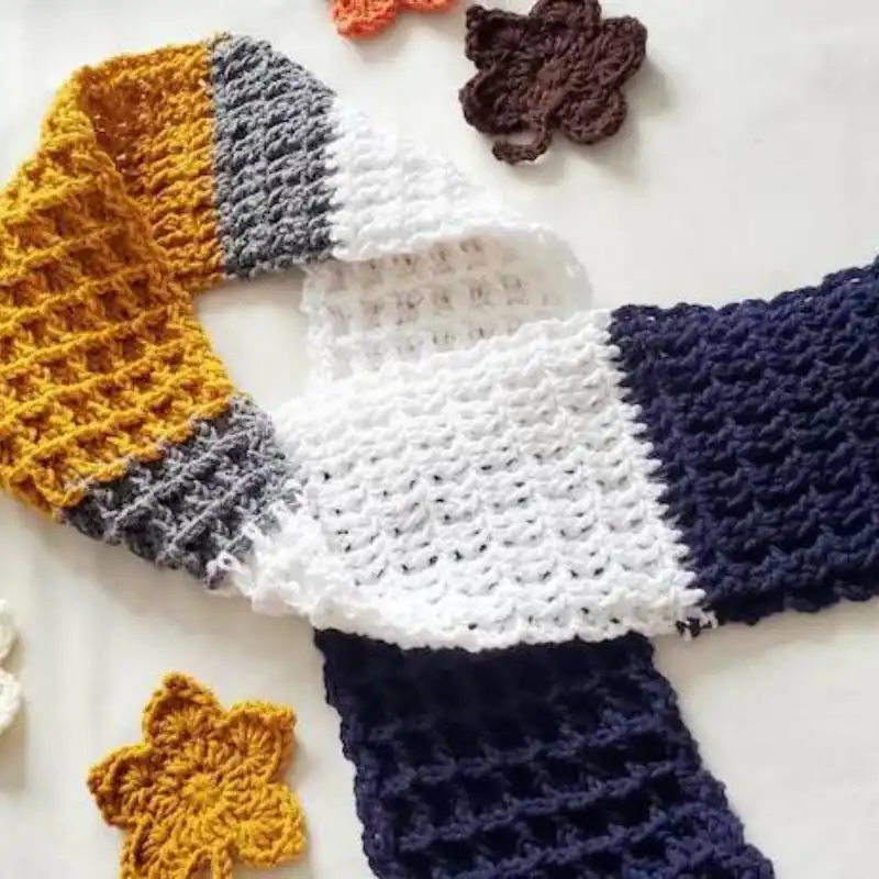 Awfully Wonderful Waffle Scarf