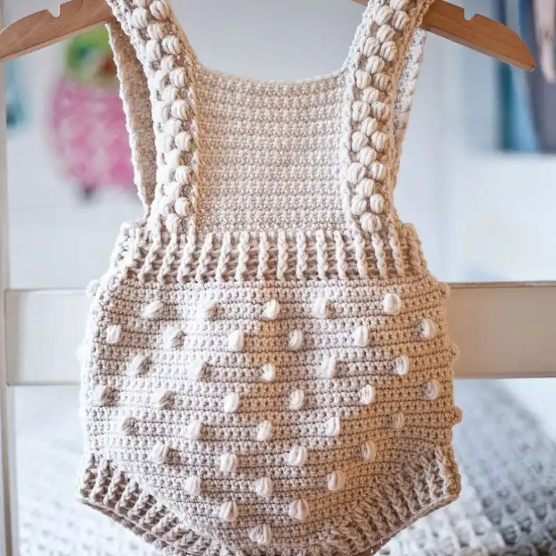 Bobble Romper Crochet Pattern Instructions