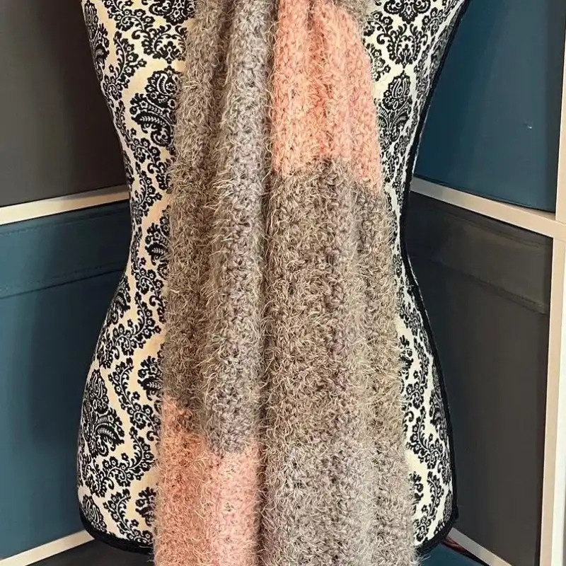 Caron Latte Ripple Scarf