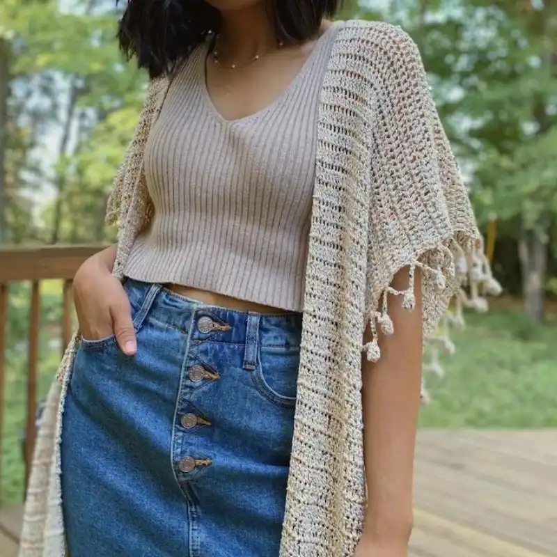 Cascading Kimono Cardigan